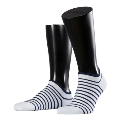 Socken Falke Nautical Stripe Weiß/Cobalt Herren