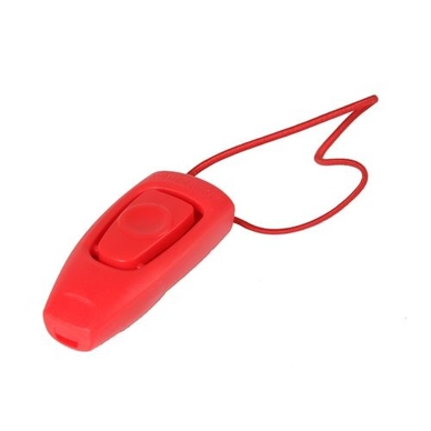 Hondenfluit en Clicker Whizzclick Clix Rood