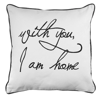 Sierkussen KAAT Amsterdam With You Black (45 x 45 cm)
