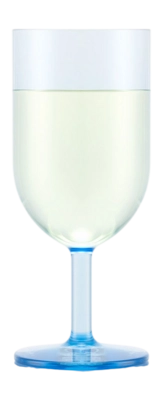 Witte Wijnglas Bodum Oktett Kunststof Blue Moon 230 ml (Set van 4)