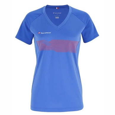 Tennis Shirt Tecnifibre Women F2 Airmesh Blue