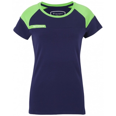 T-shirt de tennis Tecnifibre Women F1 Stretch Navy Bleu Marine