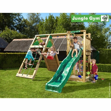 Speelset Jungle Gym Jungle Tower + Climb X'tra Groen