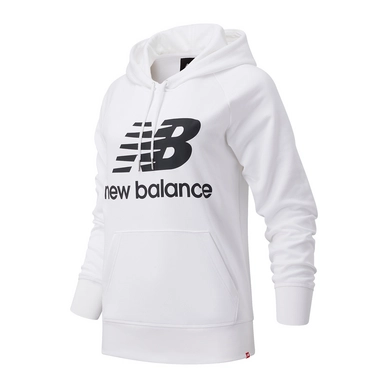 Trui New Balance Women Essentials Pullover Hoodie White Black