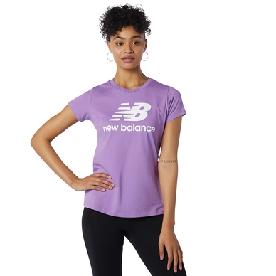 T-Shirt New Balance Essentials Stacked Logo Tee HTP Damen