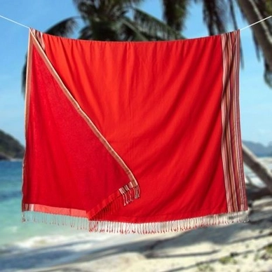 Kikoy Pure Kenya Towel XL Red Stripes