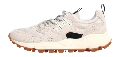 Baskets Flower Mountain Homme Yamano 3 Uni Suede Cotton Cloth Beige