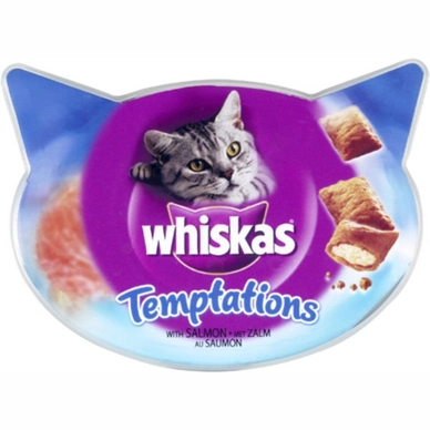 Kattensnack Whiskas Temptations Zalm (8 stuks)