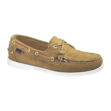 Slipper Sebago Docksides Veloursleder Sand