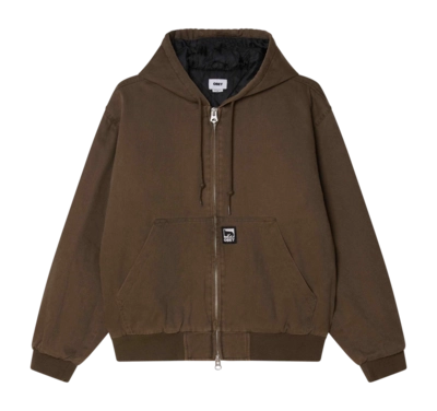 Zip Hood Obey Men Obey Randy Wren Faded Wash
