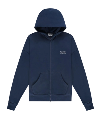 Zip Up Hoodie The New Originals Men Emblem Navy Blue