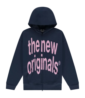 Zip-Up The New Orignals Men Big Logo Navy Blue / Pink