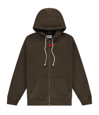 Zip Up The New Orignals Men Chunky Knit Acid Brown