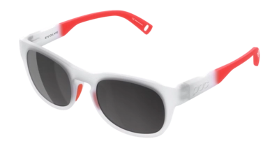 Zonnebril POC Kids Evolve Transparant Crystal/Fluo Orange/Clarity POCito/Sunny Grey Gepolariseerd