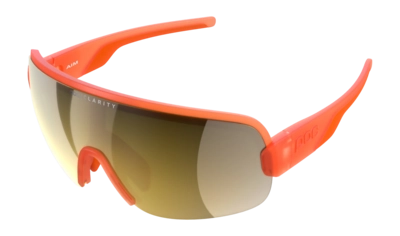 Zonnebril POC Unisex Aim Fluo Orange Translucent Clarity Road/Partly Sunny Gold