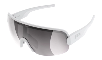 Zonnebril POC Unisex Aim Hydrogen White/Clarity Road/Sunny Silver Gepolariseerd