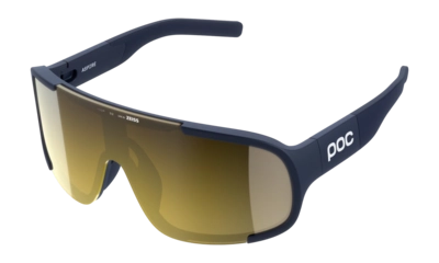 Zonnebril POC Unisex Aspire Apatite Navy Clarity Road Partly Sunny Gold Meekleurende lens