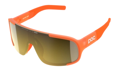Zonnebril POC Unisex Aspire Mid Fluo Orange Translucent/Clarity Road/Partly Sunny Gold