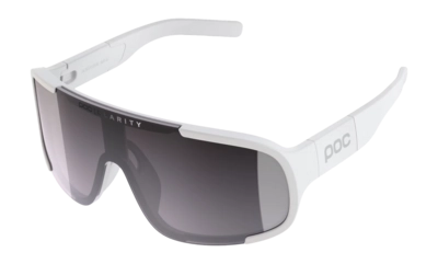 Zonnebril POC Unisex Aspire Mid Hydrogen White/Clarity Road/Sunny Silver Gepolariseerd