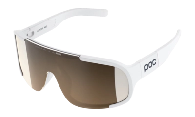 Zonnebril POC Unisex Aspire Mid Hydrogen White/Clarity Trail /Partly Sunny Silver Gepolariseerd