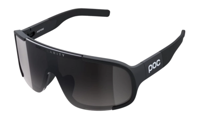 Zonnebril POC Unisex Aspire Wide Fit Uranium Black/Clarity Universal/Partly Sunny Grey Gepolariseerd