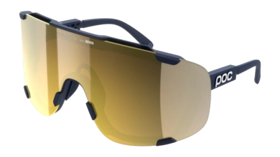 Zonnebril POC Unisex Devour Apatite Navy/Clarity Road/Partly Sunny Gold UV400