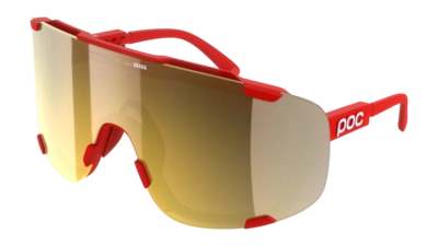 Zonnebril POC Unisex Devour Prismane Red/Clarity Road/Partly Sunny Gold UV400