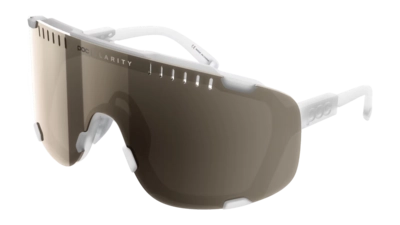 Zonnebril POC Unisex Devour Transparant Crystal Clarity Trail Partly Sunny Silver Gepolariseerde glazen