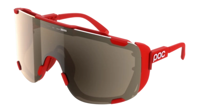Zonnebril POC Unisex Devour Ultra Prismane Red Clarity Trail/Partly Sunny Silver