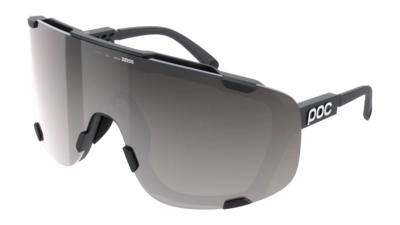 Zonnebril POC Unisex Devour Uranium Black/Clarity Road/Sunny Silver Gepolariseerde glazen