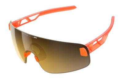 Zonnebril POC Unisex Elicit Toric Fluo Orange Translucent/Clarity Road/Partly Sunny Gold Gepolariseerd