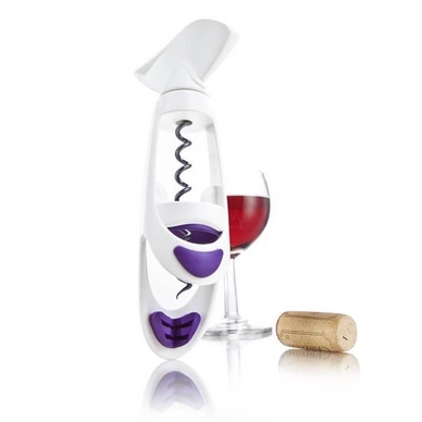 Kokrenzieher Vacu Vin Twister J-Hook Weiß