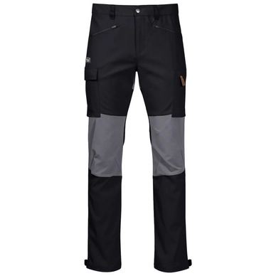 Trousers Bergans Men Nordmarka Hybrid Black Solid Dk Grey