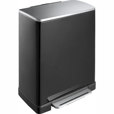 EKO Pedaalemmer E-Cube Zwart Inox 50L