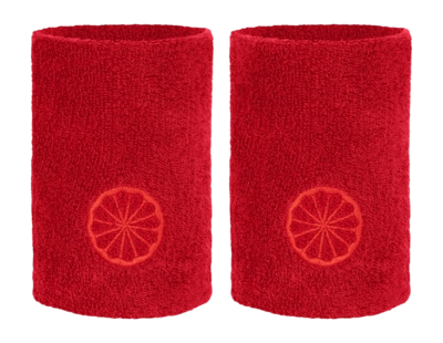 Zweetbandje The Indian Maharadja Dames en heren Wrist Sweat Band Volcano Red