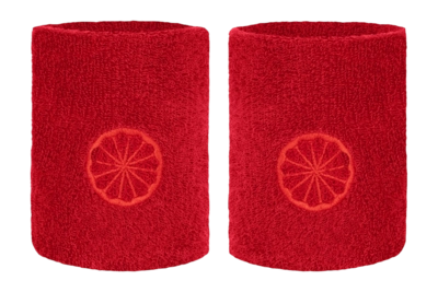 Zweetbandje The Indian Maharadja Dames en heren Wrist Sweatband Small Volcano Red