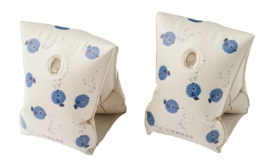 Zwembandje Liewood Shirley Printed Pufferfish Sandy 0-15 kg Set van 2