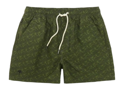 Badehose OAS Squiggle Green Herren