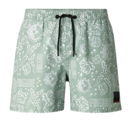 Zwembroek Bogner Fire + Ice Men Nelson2 Eucalyptus/White Regular Fit