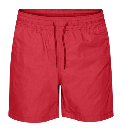 Zwembroek Colorful Standard Men Classic Swim Shorts Scarlet Red Relaxed Fit