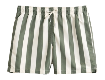 Zwembroek GANT Men Block Striped Swim Shorts Dry Herb Green Regular Fit