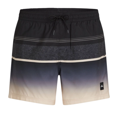 Zwembroek O'Neill Men Gradient 15 Inch Swimshorts Black Out Gradient Stripe Regular Fit