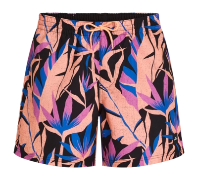Zwembroek O'Neill Men Print 16 Inch Black Tropicana Big Swimshorts Regular Fit