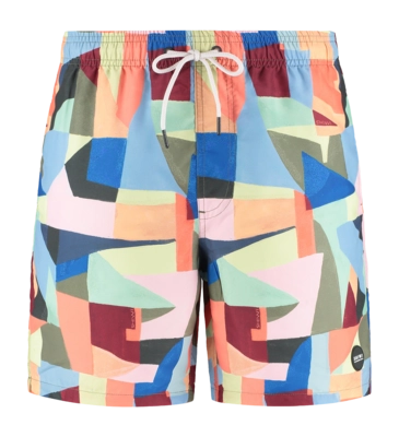 Zwembroek Shiwi Men Mike 7 Inch Multicolour Art Geo