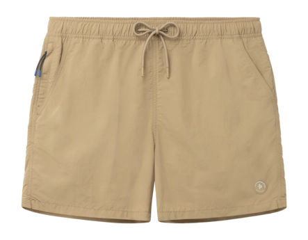 Zwembroek Shiwi Men NATE QUICK DRY 5 Inch Solid Beige Rock