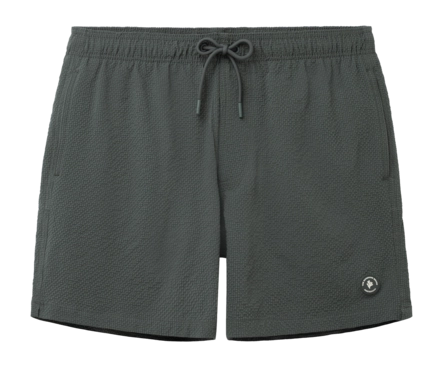 Zwembroek Shiwi Men PETE 6 Inch Seersucker Green Smokey