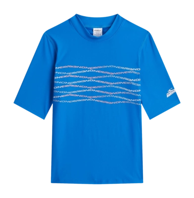 Zwemshirt O'Neill Boys Graphic Skins Shortsleeve Mediterranean Blue Aansluitende pasvorm