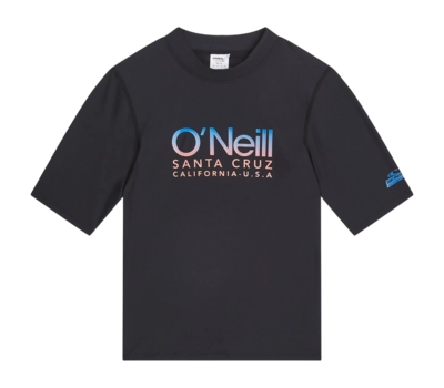 Zwemshirt O'Neill Boys Skins Shortsleeve Black Out Nauwsluitende pasvorm