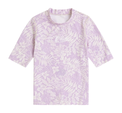 Zwemshirt O'Neill Girls Graphic Skins Shortsleeve Purple Island Sky