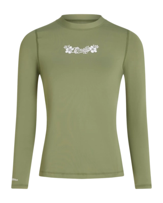 Zwemshirt O'Neill Women Skins Longsleeve Avery Fern Nauwsluitende pasvorm